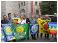 i candidati in piazza Duomo a Trento